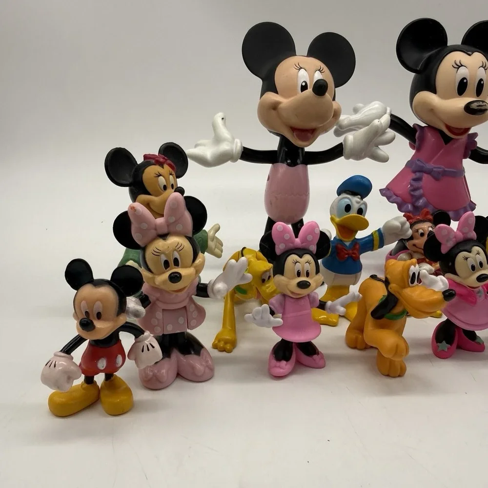 Disney Mixed Lot Of Minnie & Friends Lot Donald Goofy Daisy Pluto Cake Toppers